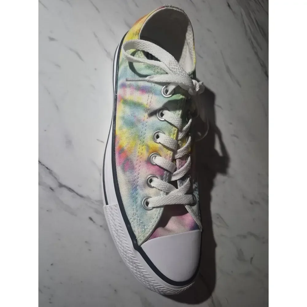 Converse All Star Pastel Tie Dye Low Top Shoes Womens Sz 8 Hippie Boho Festival